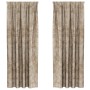 Cortinas de Terciopelo 2 pcs con Ojales Champagne 260x140 cm | Foro24.es | Tu tienda online para hogar, jardín y más Foro24.es
