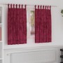 Cortinas de Terciopelo Burdeos Poliéster 140 x 140 cm | Foro24.es | Tu tienda online para hogar, jardín y más Foro24.es