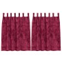 Cortinas de Terciopelo Burdeos Poliéster 140 x 140 cm | Foro24.es | Tu tienda online para hogar, jardín y más Foro24.es