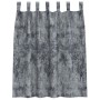 Cortinas de Terciopelo 2 pcs con Ojetes Gris Plateado 140x140 cm | Foro24.es | Tu tienda online para hogar, jardín y más Foro24.es