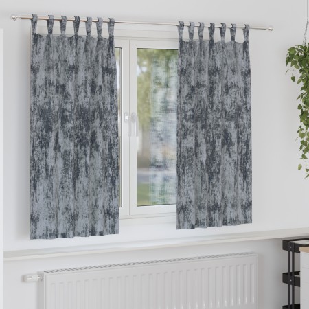 Cortinas de terciopelo de 2 pcs con lazos gris plata 175x140 cm | Foro24.es | Tu tienda online para hogar, jardín y más Foro24.es