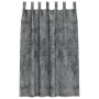 Cortinas de Terciopelo 2 pcs con Ojetes Grises 175x140 cm | Foro24.es | Tu tienda online para hogar, jardín y más Foro24.es