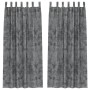 Cortinas 2 pcs con ojales grises 225x140 cm | Foro24.es | Tu tienda online para hogar, jardín y más Foro24.es