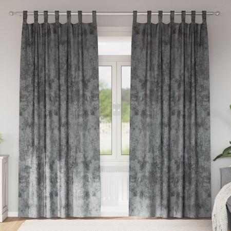 Cortinas de 2 piezas con Ojetes Gris 245x140 cm | Foro24.es | Tu tienda online para hogar, jardín y más Foro24.es