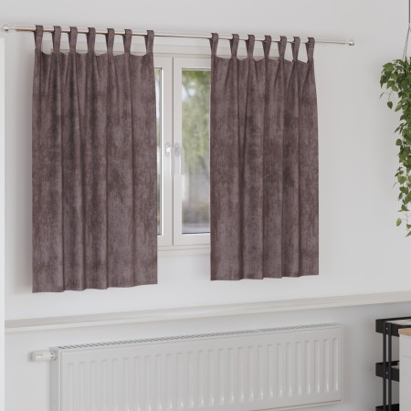 Cortinas de Terciopelo 2 pcs con Ojetes Marrón 140x140 cm | Foro24.es | Tu tienda online para hogar, jardín y más Foro24.es