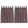 Cortinas de Terciopelo 2 pcs con Ojetes Marrón 140x140 cm | Foro24.es | Tu tienda online para hogar, jardín y más Foro24.es