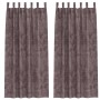 Cortinas 2 pcs con Ojales Marrón 245x140 cm | Foro24.es | Tu tienda online para hogar, jardín y más Foro24.es