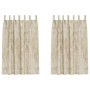 Cortinas de Terciopelo 2 pcs con Ojetes Crema 175x140 cm | Foro24.es | Tu tienda online para hogar, jardín y más Foro24.es