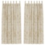 Cortinas de 2 pcs con ojales en crema 260x140 cm | Foro24.es | Tu tienda online para hogar, jardín y más Foro24.es
