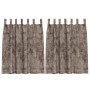 Cortinas de terciopelo 2 pcs con ojales capuchino 140x140 cm | Foro24.es | Tu tienda online para hogar, jardín y más Foro24.es