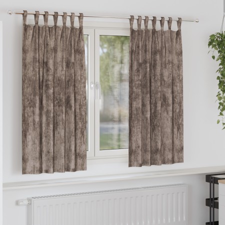 Cortinas de 2 piezas con ojales color capuchino 175x140 cm | Foro24.es | Tu tienda online para hogar, jardín y más Foro24.es