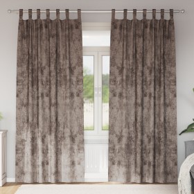 Cortinas de Terciopelo 2 pcs con Ojetes