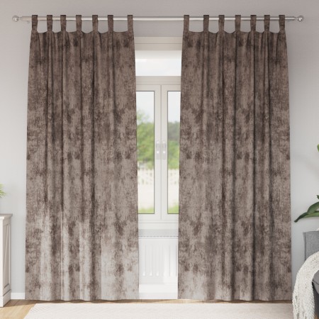 Cortinas de 2 pcs con Ojetes Cappuccino 260x140 cm | Foro24.es | Tu tienda online para hogar, jardín y más Foro24.es