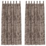 Cortinas de 2 pcs con Ojetes Cappuccino 260x140 cm | Foro24.es | Tu tienda online para hogar, jardín y más Foro24.es