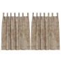 Cortinas 2 pcs con Ojetes Champagne 140x140 cm | Foro24.es | Tu tienda online para hogar, jardín y más Foro24.es