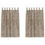 Cortinas de Terciopelo 2 piezas con Ojales Champagne 175x140 cm | Foro24.es | Tu tienda online para hogar, jardín y más Foro24.es