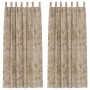 Cortinas 2 pcs con Ojetes Champán 260x140 cm | Foro24.es | Tu tienda online para hogar, jardín y más Foro24.es