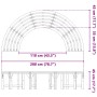 Banco de árbol al aire libre Semicircular 200 cm de madera maciza de eucalipto von , Gartenbänke - Ref: Foro24-4108061, Preis...