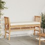 Banco de jardín con cojín de 110 cm de bambú by , garden benches - Ref: Foro24-4108077, Price: 115,29 €, Discount: %