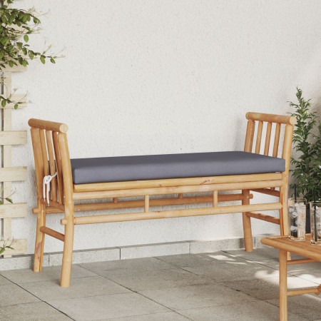 Banco de jardín  de 110 cm con cojín de bambú | Foro24.es | Tu tienda online para hogar, jardín y más Foro24.es