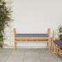 Banco de jardín  de 110 cm con cojín de bambú | Foro24.es | Tu tienda online para hogar, jardín y más Foro24.es
