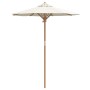 Sombrilla de Jardín Crema Blanca 180x230 cm Bambú de , Sombrillas - Ref: Foro24-4108080, Precio: 62,68 €