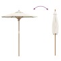 Sombrilla de Jardín Crema Blanca 180x230 cm Bambú de , Sombrillas - Ref: Foro24-4108080, Precio: 62,68 €