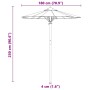 Sombrilla de Jardín Crema Blanca 180x230 cm Bambú de , Sombrillas - Ref: Foro24-4108080, Precio: 62,68 €