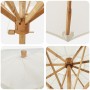 Paraguas de Jardín Blanco Crema 217x230 cm de Bambú von , Sonnenschirme - Ref: Foro24-4108081, Preis: 74,83 €, Rabatt: %