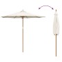 Parasol de Jardín Crema Blanca 270x260 cm Bambú von , Sonnenschirme - Ref: Foro24-4108083, Preis: 85,69 €, Rabatt: %