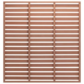 Zaunelement mit 1 braunen WPC-Pfosten 180x180 cm von vidaXL, Zaunpaneele - Ref: Foro24-318109, Preis: 167,45 €, Rabatt: %