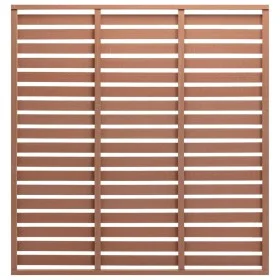 Zaunelement mit 1 braunen WPC-Pfosten 180x180 cm von vidaXL, Zaunpaneele - Ref: Foro24-318109, Preis: 170,62 €, Rabatt: %