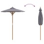 Paraguas de Jardín Gris Oscuro 150x210 cm Bambú von , Sonnenschirme - Ref: Foro24-4108084, Preis: 61,03 €, Rabatt: %