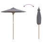 Parasol de Jardín Gris Oscuro 180x230 cm Bambú | Foro24.es | Tu tienda online para hogar, jardín y más Foro24.es