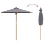 Sombrilla de Jardín Gris Oscuro 217x230 cm Bambú | Foro24.es | Tu tienda online para hogar, jardín y más Foro24.es