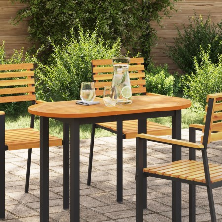 Mesa 100x50x2.2 cm Ovalada de Madera Maciza de Acacia | Foro24.es | Tu tienda online para hogar, jardín y más Foro24.es