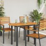 Mesa 100x50x2.2 cm Ovalada de Madera Maciza de Acacia | Foro24.es | Tu tienda online para hogar, jardín y más Foro24.es