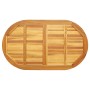 Tablero ovalado 120x70x2,2 cm de madera maciza de acacia by , Table tops - Ref: Foro24-4108102, Price: 75,82 €, Discount: %