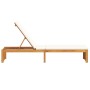 Tumbona con cojín 200x55x30 cm de madera maciza de acacia de , Tumbonas - Ref: Foro24-4108115, Precio: 198,68 €