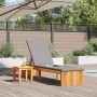 Tumbona con cojín 200x55x30 cm de madera maciza de acacia von , Liegen - Ref: Foro24-4108116, Preis: 215,39 €, Rabatt: %