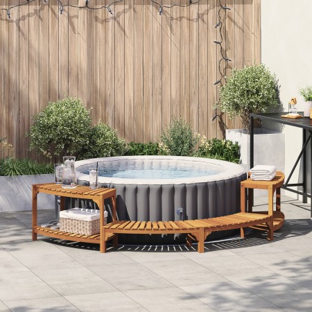 Entorno de Hidromasaje Semicircular 272x120.5x55.5 cm Madera Acacia von , Pool- und Spa-Zubehör - Ref: Foro24-4108127, Preis:...