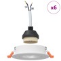 Focos Empotrados 6 pcs Redondos GU10 Blanco Ø91 mm | Foro24.es | Tu tienda online para hogar, jardín y más Foro24.es