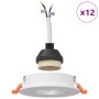 Focos empotrados 12 piezas Redondo GU10 Blanco Ø91 mm | Foro24.es | Tu tienda online para hogar, jardín y más Foro24.es