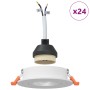 Focos empotrados 24 pcs Redondos GU10 Blanco Ø91 mm | Foro24.es | Tu tienda online para hogar, jardín y más Foro24.es