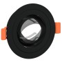 Focos Empotrados 6 pcs Redondo GU10 Negro Ø91 mm | Foro24.es | Tu tienda online para hogar, jardín y más Foro24.es