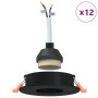 Focos empotrados 12 pcs Redondo GU10 Negro Ø91 mm | Foro24.es | Tu tienda online para hogar, jardín y más Foro24.es