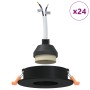 Focos empotrados 24 pcs Redondo GU10 Negro Ø91 mm | Foro24.es | Tu tienda online para hogar, jardín y más Foro24.es