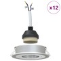 Focos Empotrados 12 pcs Redondo GU10 Plata Ø91 mm | Foro24.es | Tu tienda online para hogar, jardín y más Foro24.es