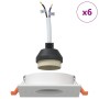 Focos empotrados 6 pcs Cuadrado GU10 Blanco 91x91 mm | Foro24.es | Tu tienda online para hogar, jardín y más Foro24.es