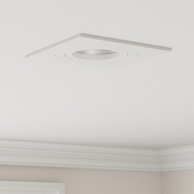 Focos empotrados 12 pcs Cuadrados GU10 Blanco